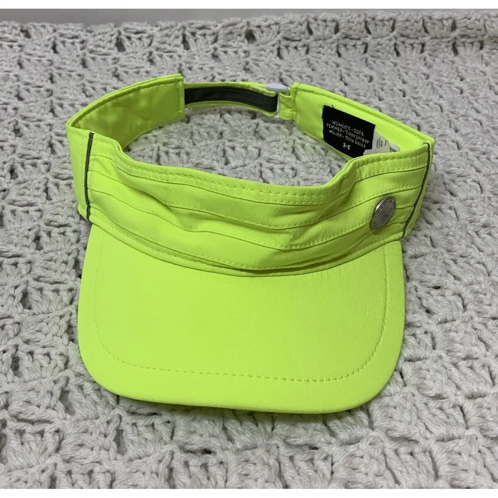 Under‎ Armour Lime Green Visor Women Unique Ventilated Heat Gear